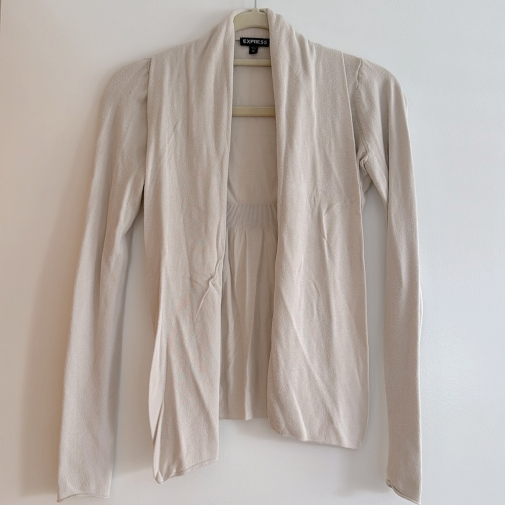 Women’s Express Cream Cardigan Size XS